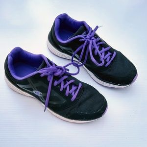 champion black tennis shoes